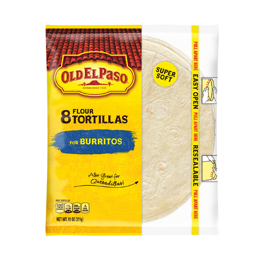 تصویر  Flour Burritos Tortillas